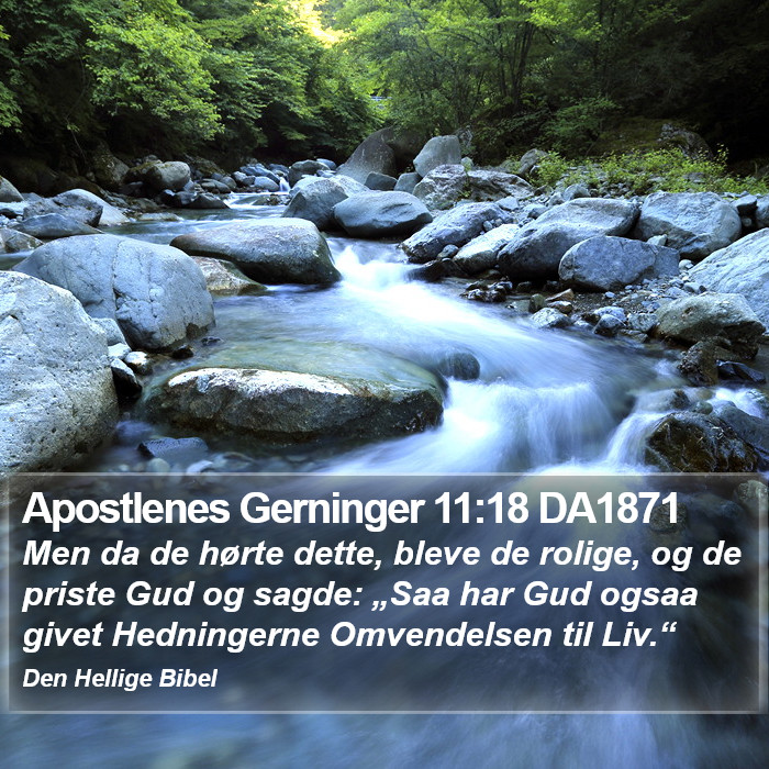 Apostlenes Gerninger 11:18 DA1871 Bible Study