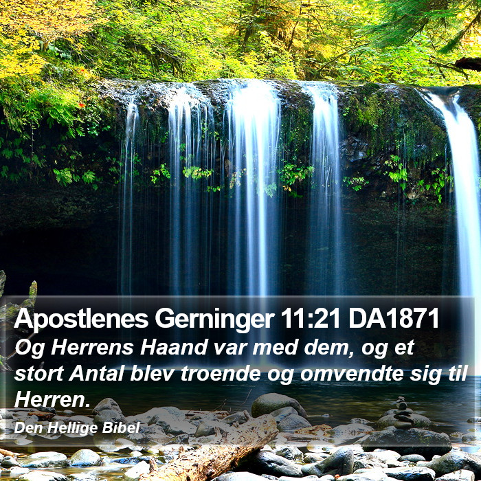 Apostlenes Gerninger 11:21 DA1871 Bible Study