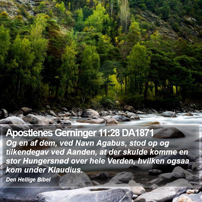 Apostlenes Gerninger 11:28 DA1871 Bible Study