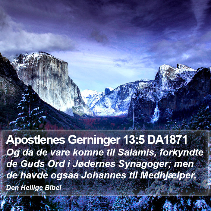 Apostlenes Gerninger 13:5 DA1871 Bible Study