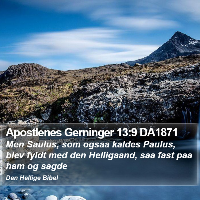 Apostlenes Gerninger 13:9 DA1871 Bible Study