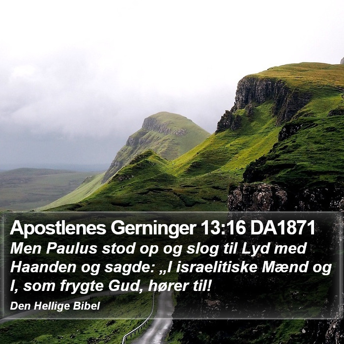 Apostlenes Gerninger 13:16 DA1871 Bible Study