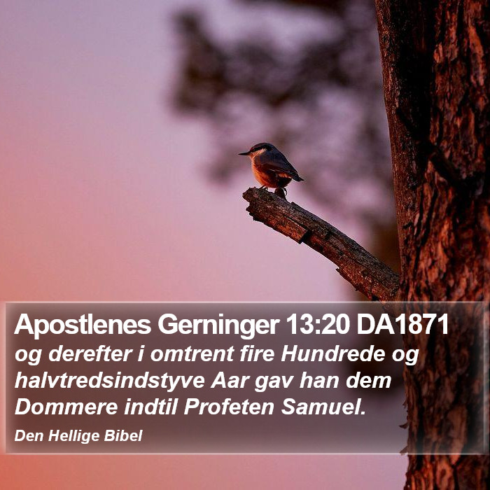 Apostlenes Gerninger 13:20 DA1871 Bible Study