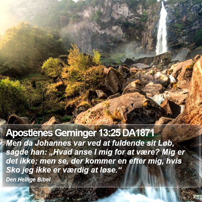 Apostlenes Gerninger 13:25 DA1871 Bible Study