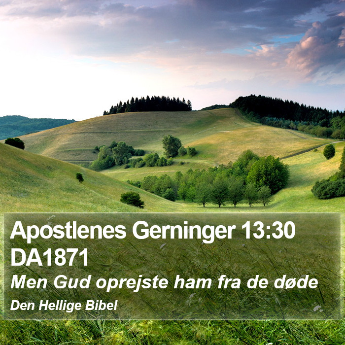 Apostlenes Gerninger 13:30 DA1871 Bible Study