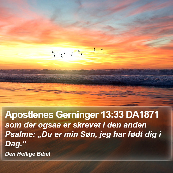 Apostlenes Gerninger 13:33 DA1871 Bible Study