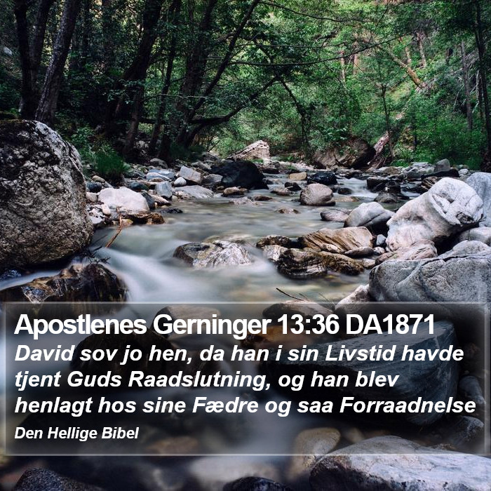 Apostlenes Gerninger 13:36 DA1871 Bible Study