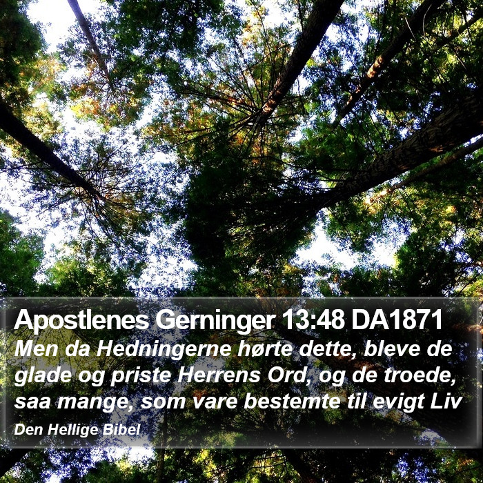 Apostlenes Gerninger 13:48 DA1871 Bible Study