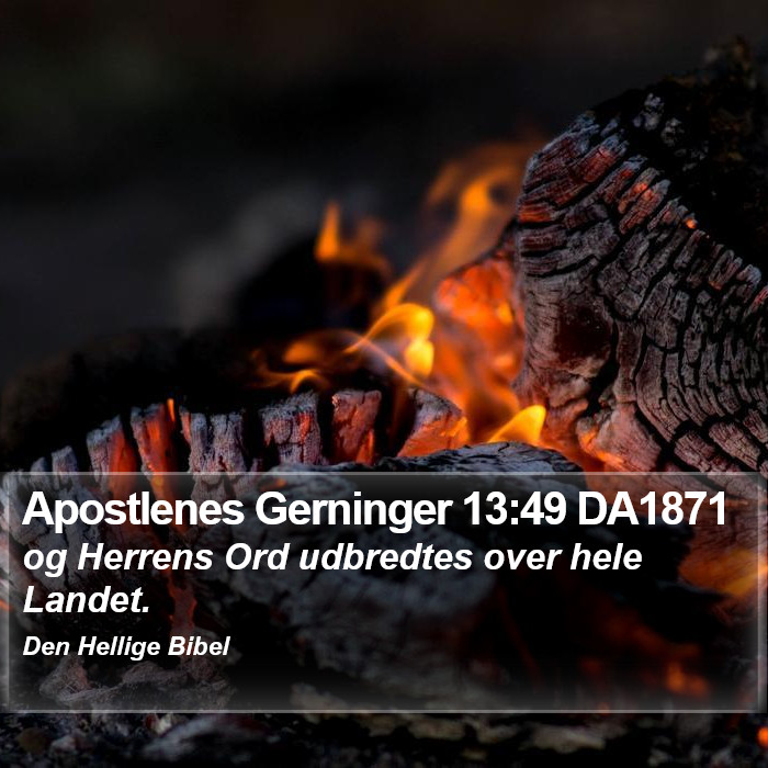 Apostlenes Gerninger 13:49 DA1871 Bible Study