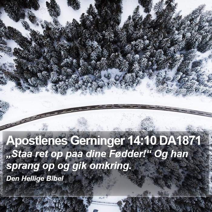 Apostlenes Gerninger 14:10 DA1871 Bible Study