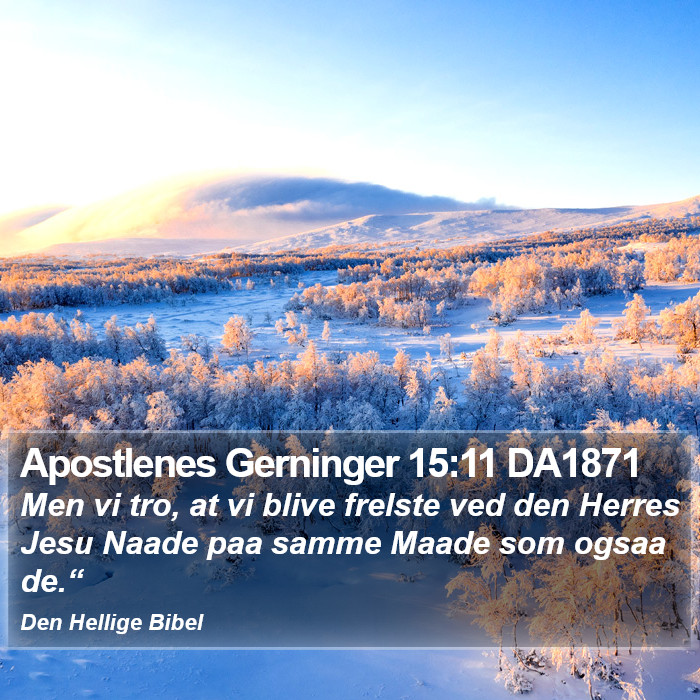 Apostlenes Gerninger 15:11 DA1871 Bible Study