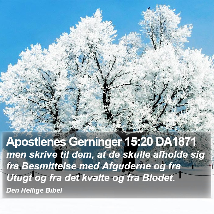 Apostlenes Gerninger 15:20 DA1871 Bible Study