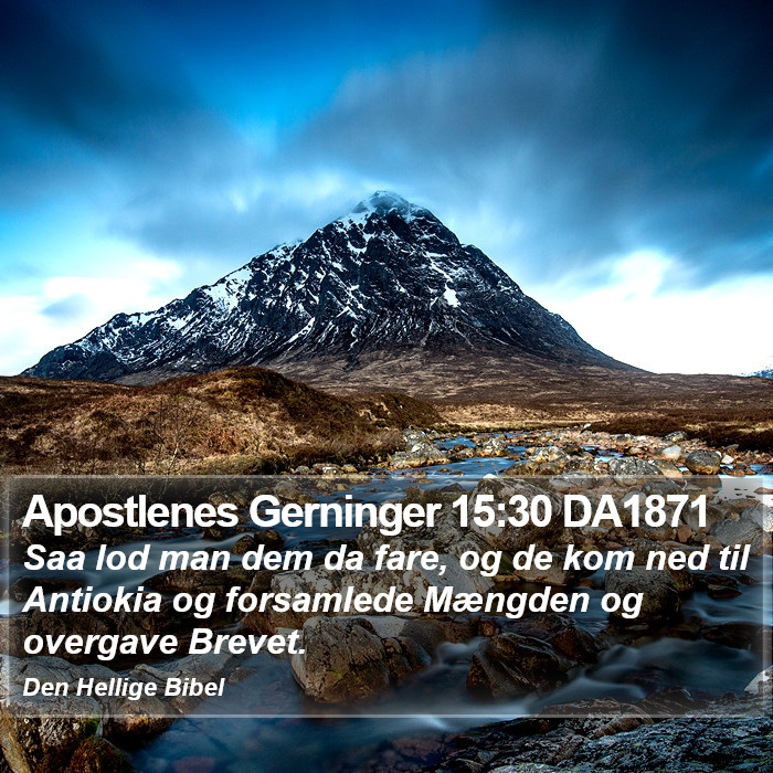 Apostlenes Gerninger 15:30 DA1871 Bible Study