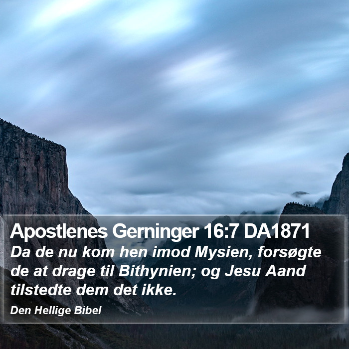 Apostlenes Gerninger 16:7 DA1871 Bible Study