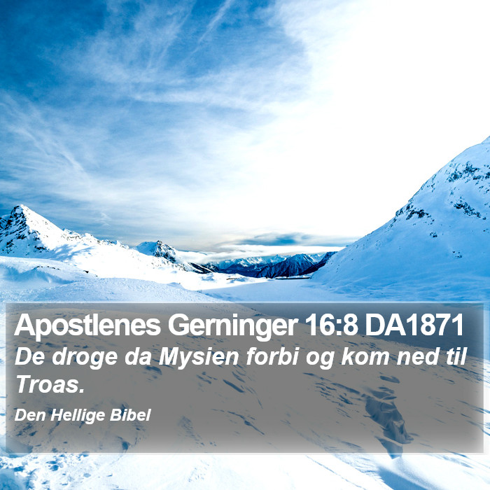 Apostlenes Gerninger 16:8 DA1871 Bible Study