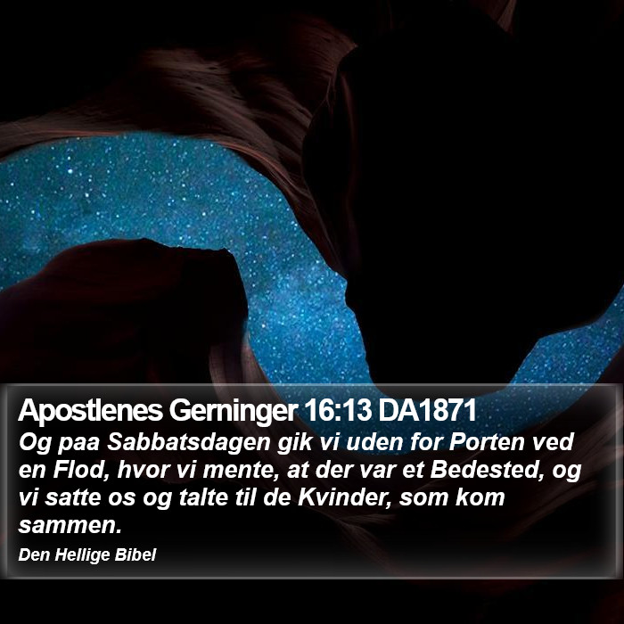 Apostlenes Gerninger 16:13 DA1871 Bible Study