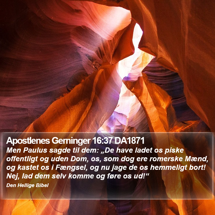 Apostlenes Gerninger 16:37 DA1871 Bible Study