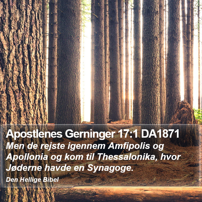 Apostlenes Gerninger 17:1 DA1871 Bible Study