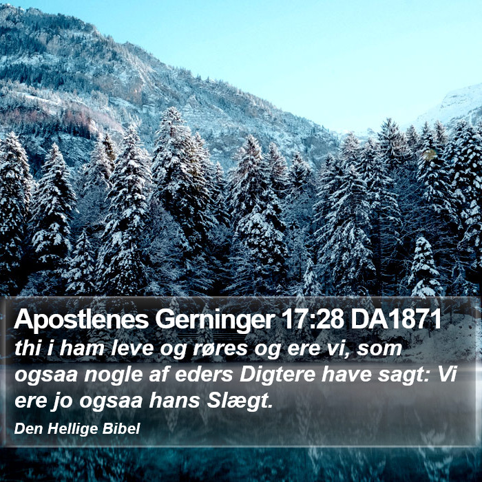 Apostlenes Gerninger 17:28 DA1871 Bible Study