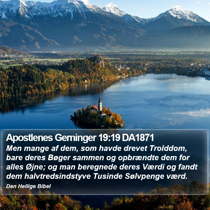 Apostlenes Gerninger 19:19 DA1871 Bible Study