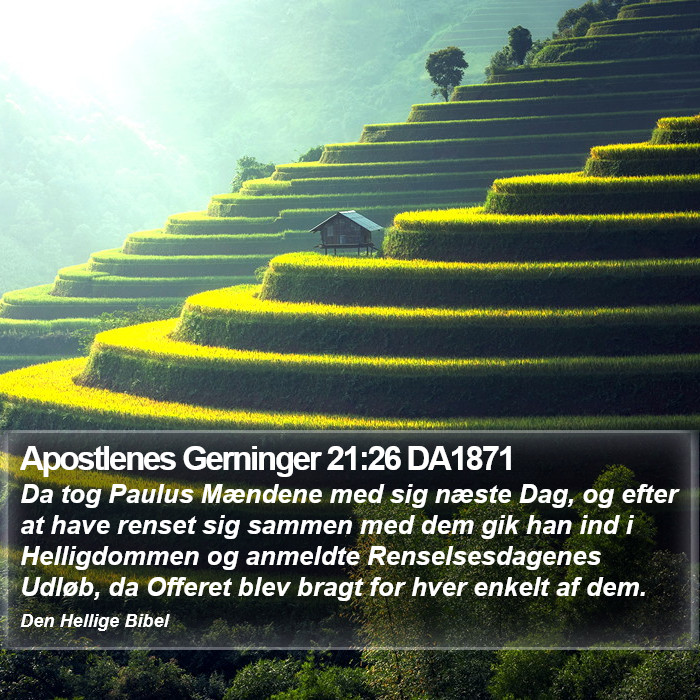 Apostlenes Gerninger 21:26 DA1871 Bible Study