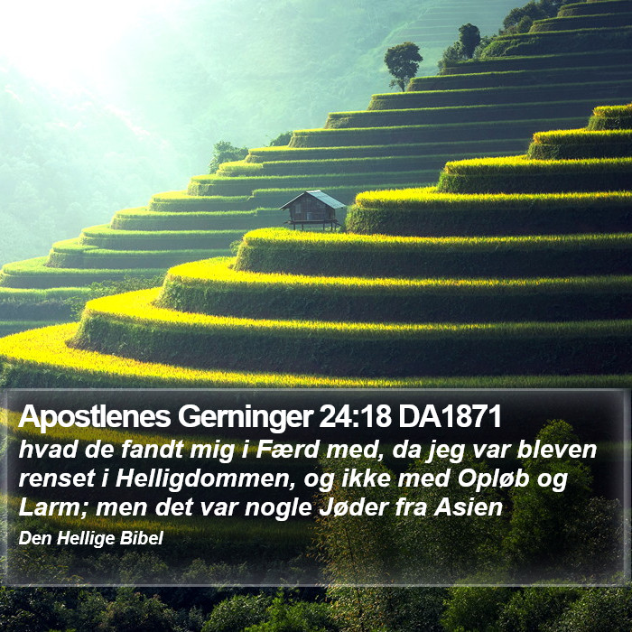 Apostlenes Gerninger 24:18 DA1871 Bible Study