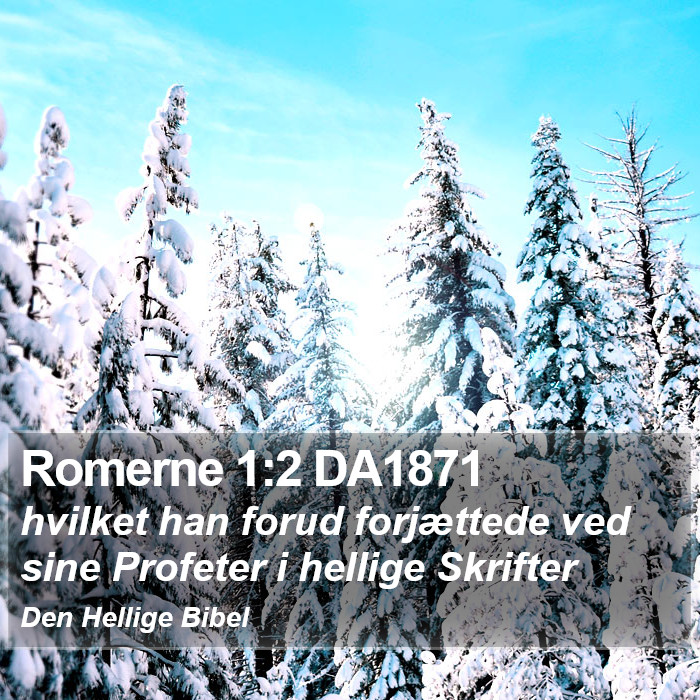 Romerne 1:2 DA1871 Bible Study