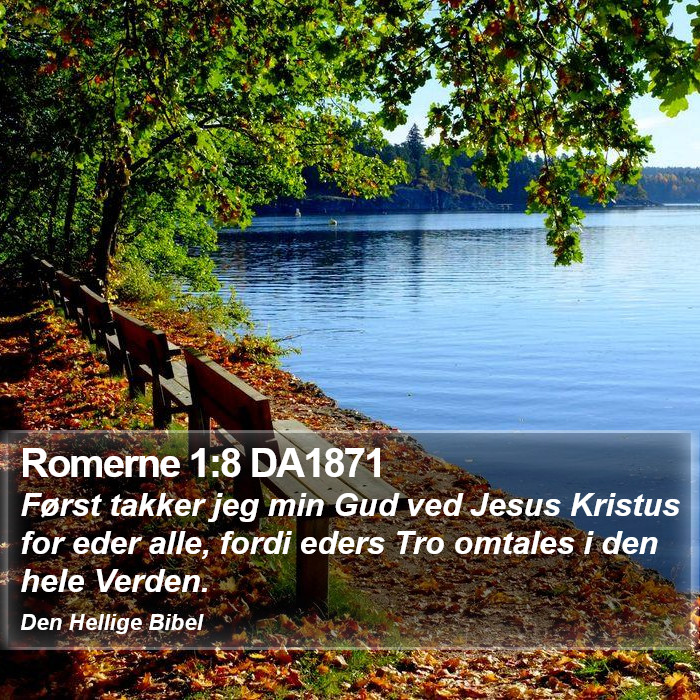 Romerne 1:8 DA1871 Bible Study