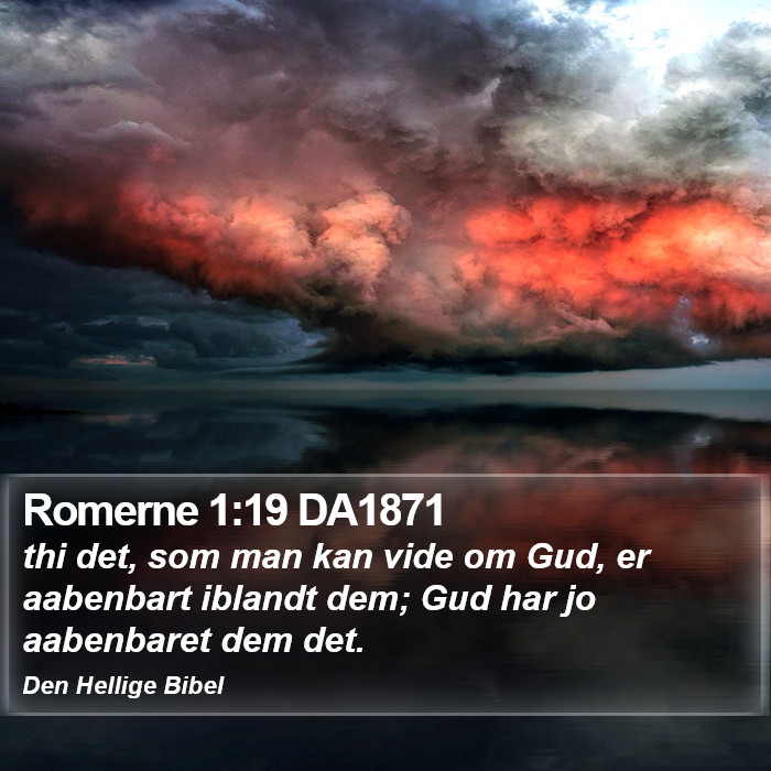 Romerne 1:19 DA1871 Bible Study