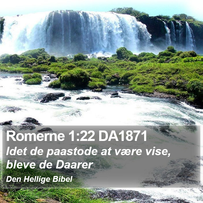 Romerne 1:22 DA1871 Bible Study