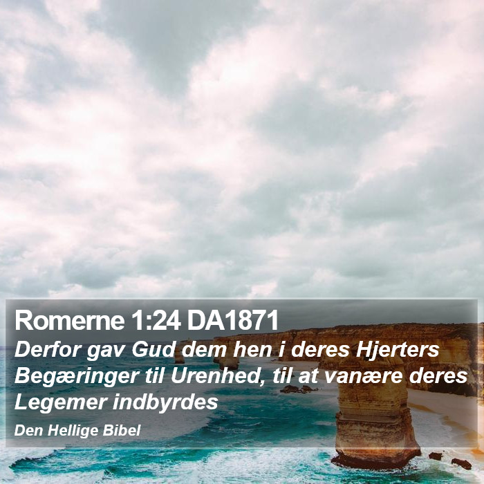 Romerne 1:24 DA1871 Bible Study