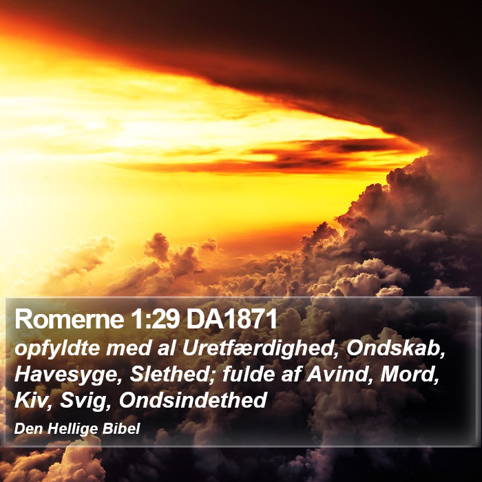 Romerne 1:29 DA1871 Bible Study