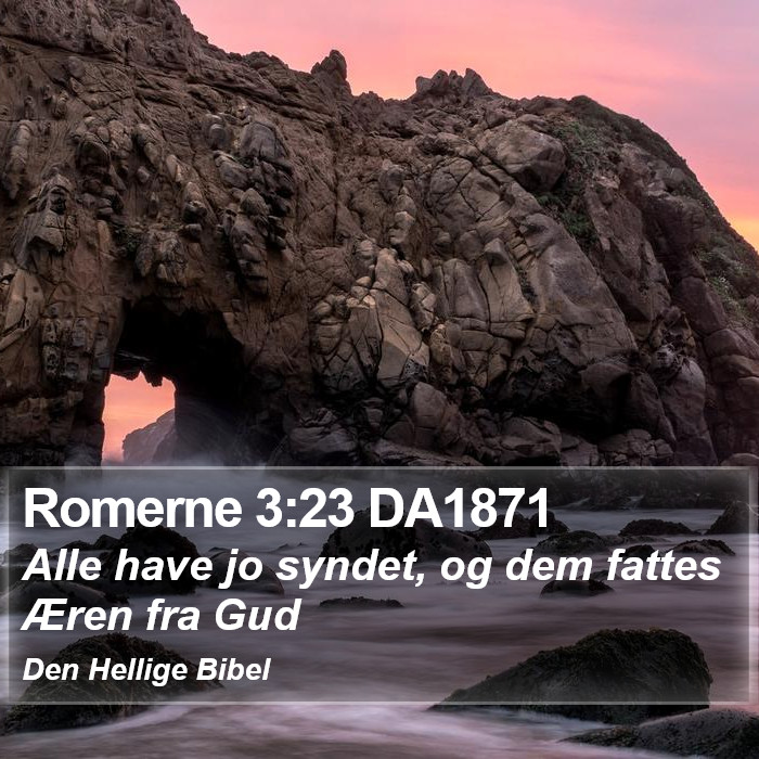 Romerne 3:23 DA1871 Bible Study