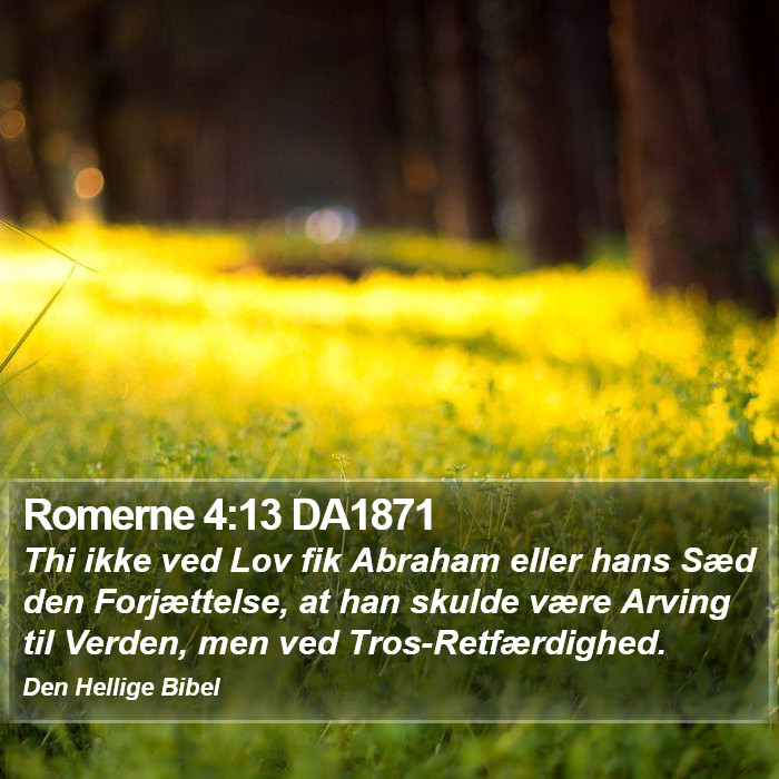 Romerne 4:13 DA1871 Bible Study
