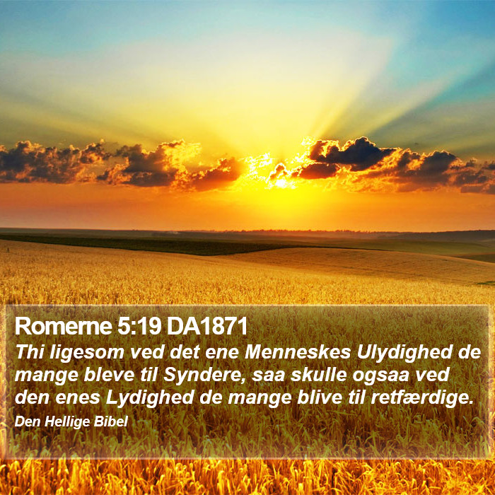 Romerne 5:19 DA1871 Bible Study