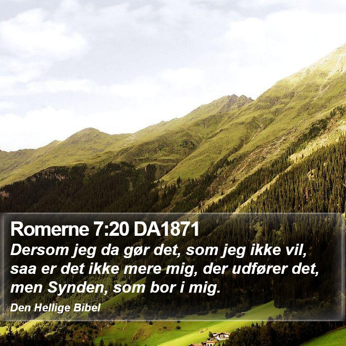 Romerne 7:20 DA1871 Bible Study