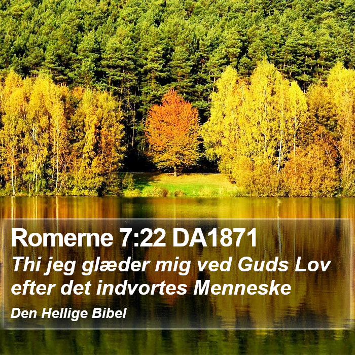 Romerne 7:22 DA1871 Bible Study