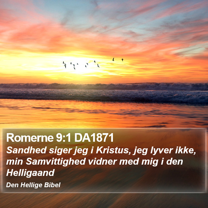 Romerne 9:1 DA1871 Bible Study