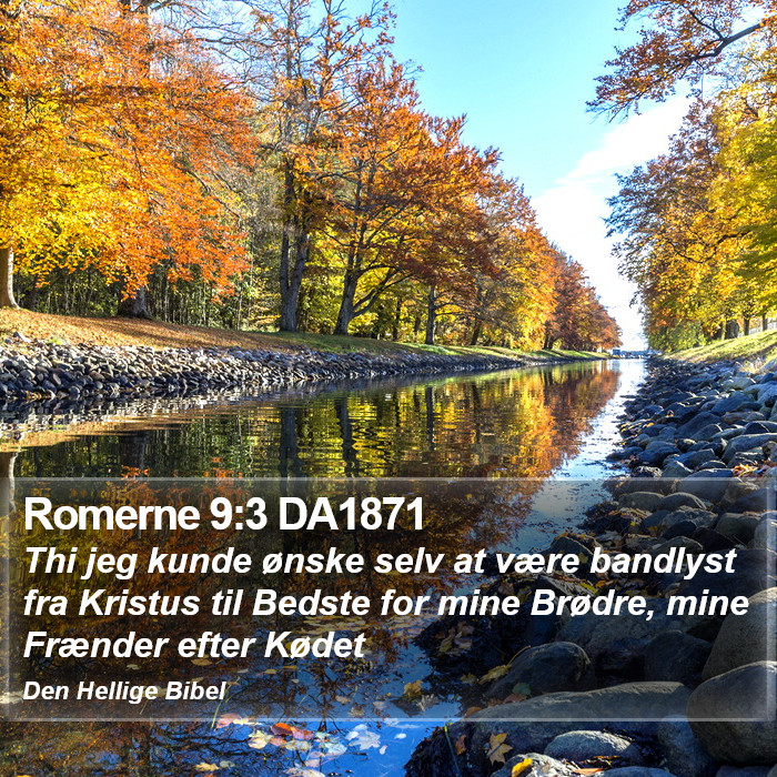 Romerne 9:3 DA1871 Bible Study