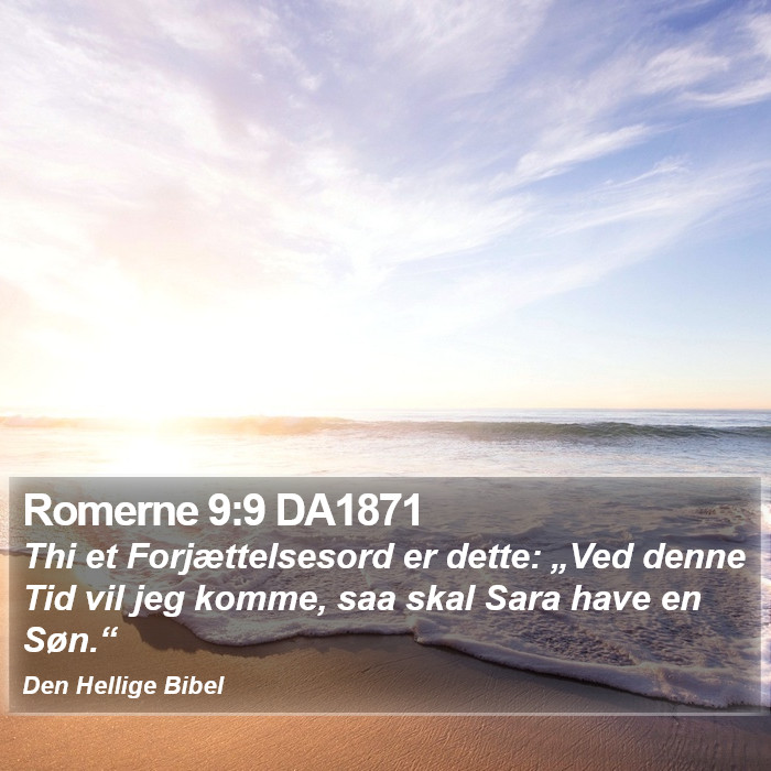 Romerne 9:9 DA1871 Bible Study