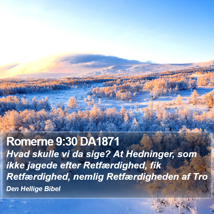 Romerne 9:30 DA1871 Bible Study