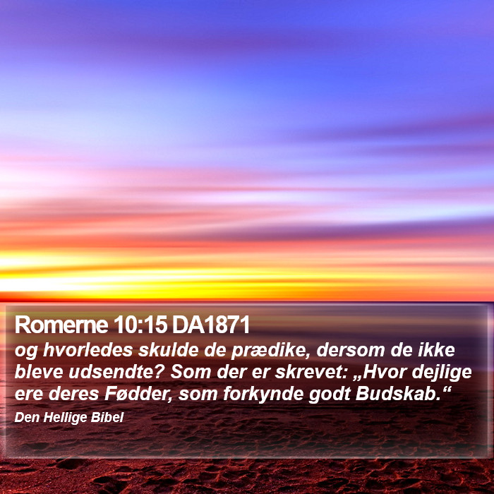 Romerne 10:15 DA1871 Bible Study