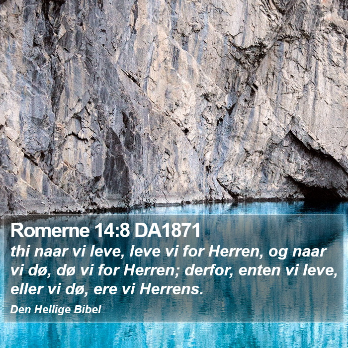 Romerne 14:8 DA1871 Bible Study