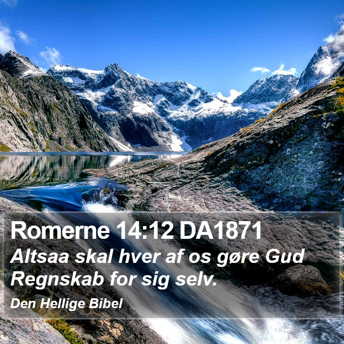 Romerne 14:12 DA1871 Bible Study