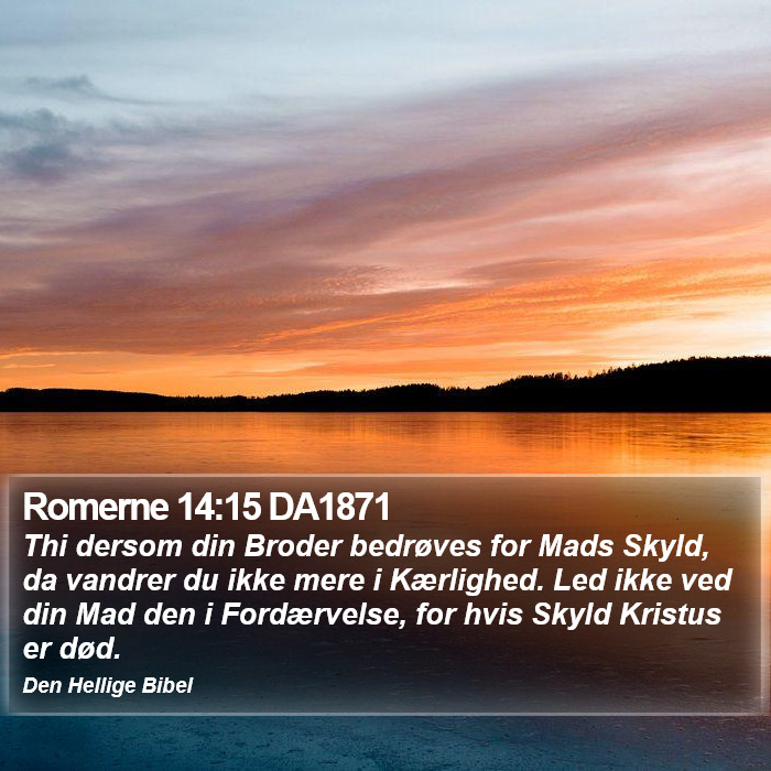 Romerne 14:15 DA1871 Bible Study