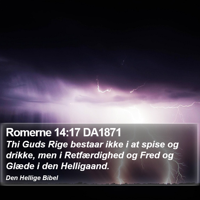 Romerne 14:17 DA1871 Bible Study