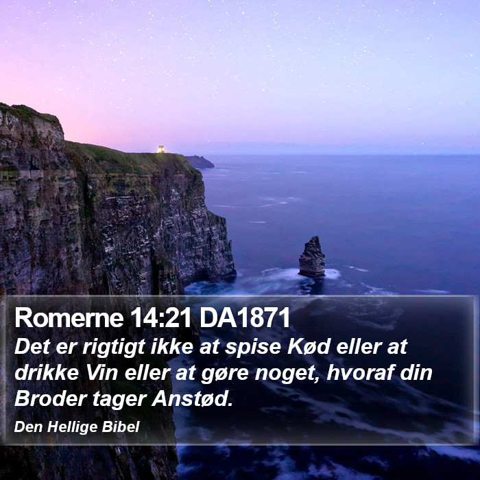 Romerne 14:21 DA1871 Bible Study