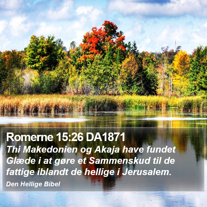 Romerne 15:26 DA1871 Bible Study