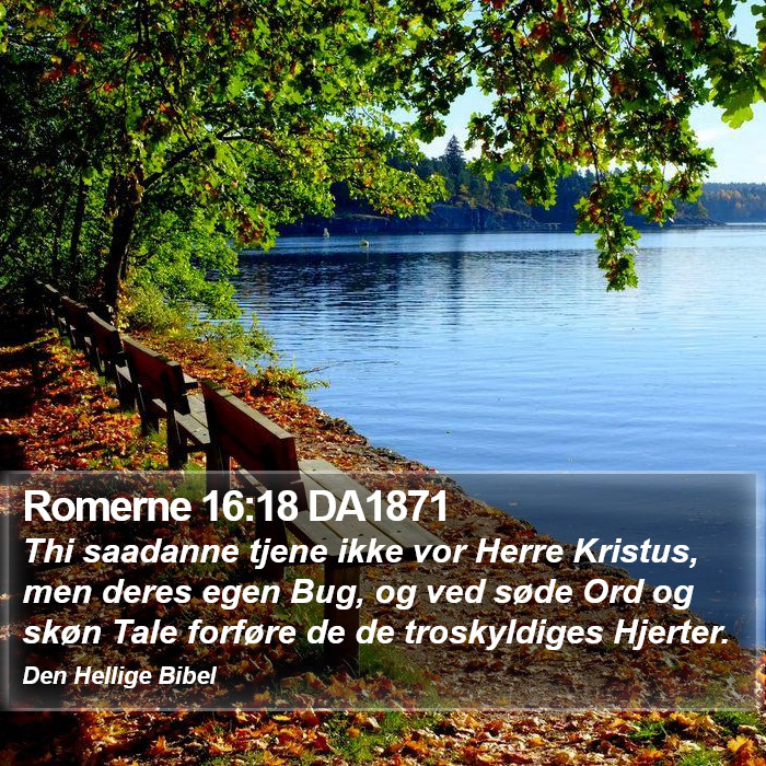 Romerne 16:18 DA1871 Bible Study