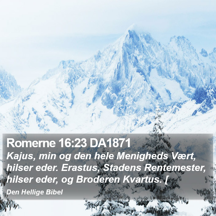 Romerne 16:23 DA1871 Bible Study